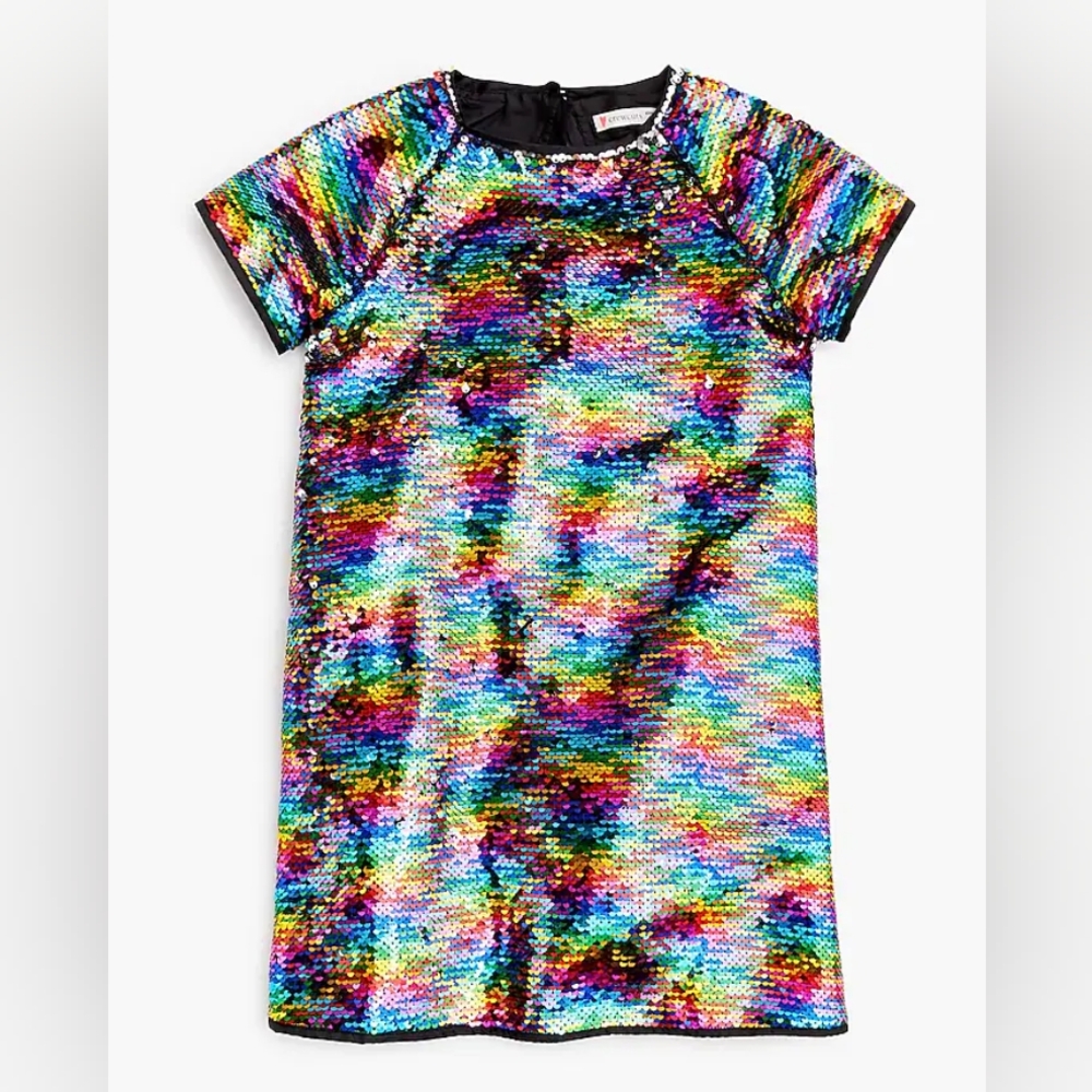 Jcrew Girls' reversible sequin dress in rainbow, Very Pretty!